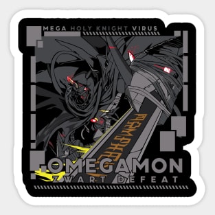 digimon omnimon variants omnimon zwart defeat Sticker